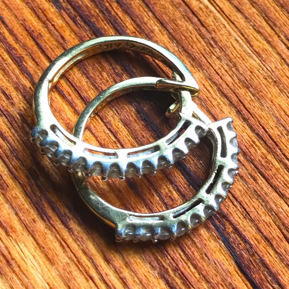 10k Gold and Diamond Earrings